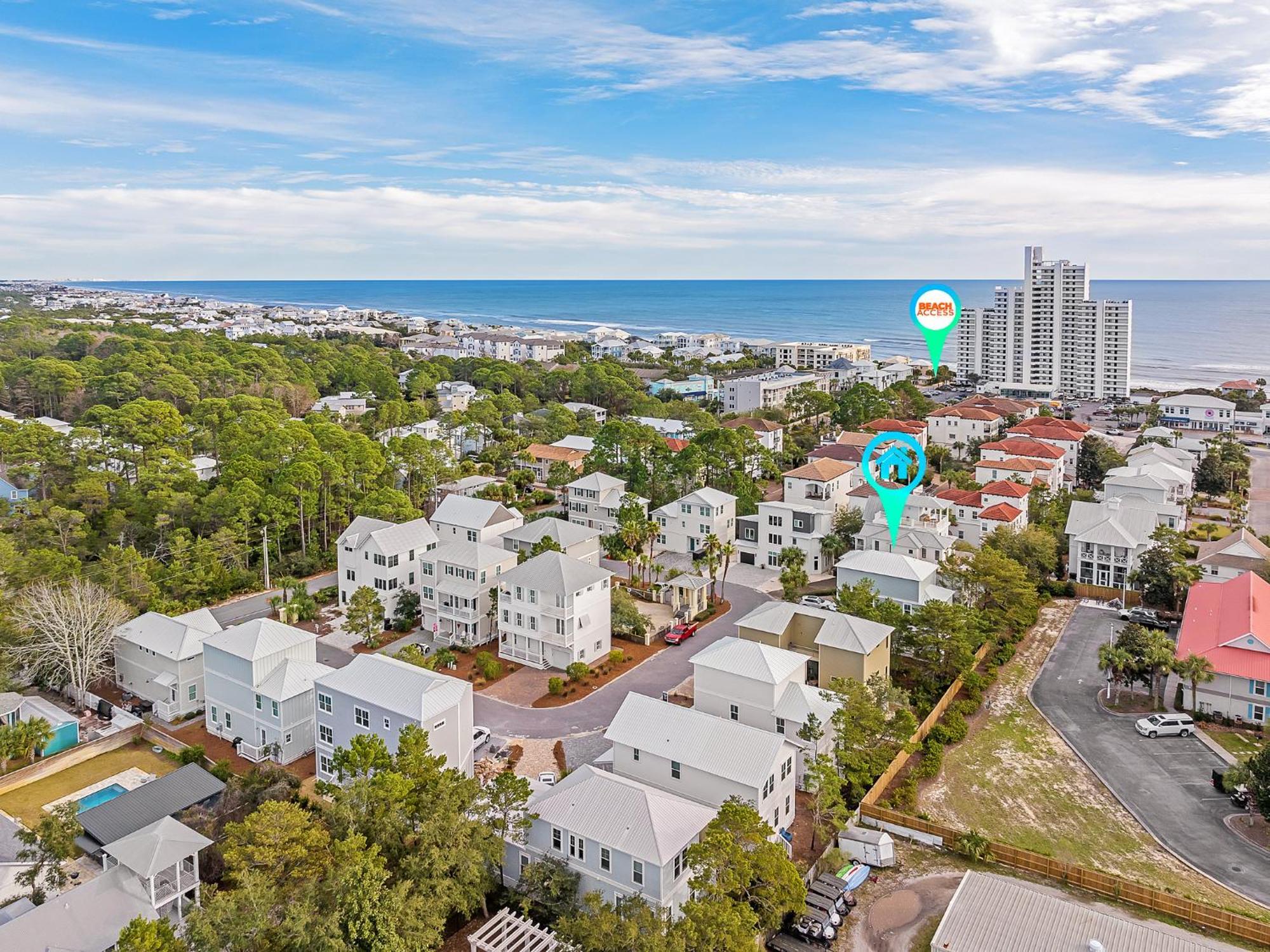 Shellabrate Good Times A Brand New Home For 2024 Only 3 Blocks To The Beach With Community Pool Santa Rosa Beach Zewnętrze zdjęcie